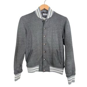 Vintage American Apparel Heavy Terry Varsity Club Jacket